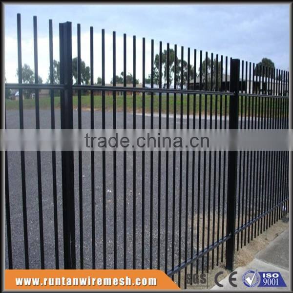 Hot dipped galvanized or powder coated rod top fence