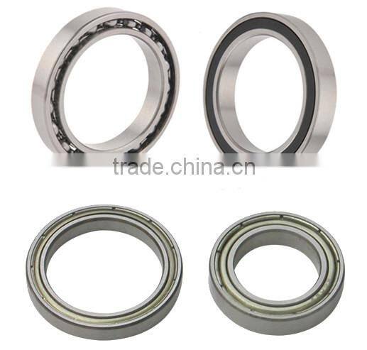 miniature radial thin section shielded ball bearings 6701 6801 6901 63801 2Z 2RS C4 with 12 mm inner diameter