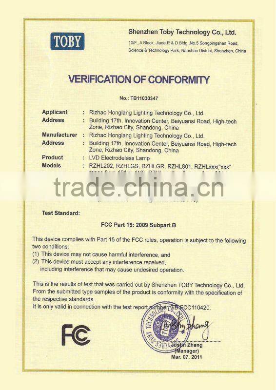 40W-300W Low frequency induction high bay light industrial lighting