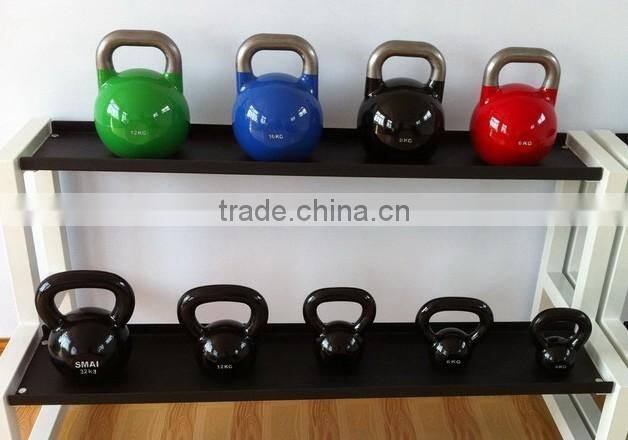 colorful vinyl coated cast iron competition kettlebell for sale