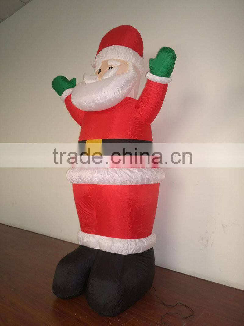 DJ-143R 8ft indoor outdoor led Santa Claus sofa inflatable christmas decoration
