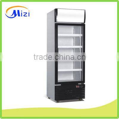 Glass upright showcase refrigerator display cabinet