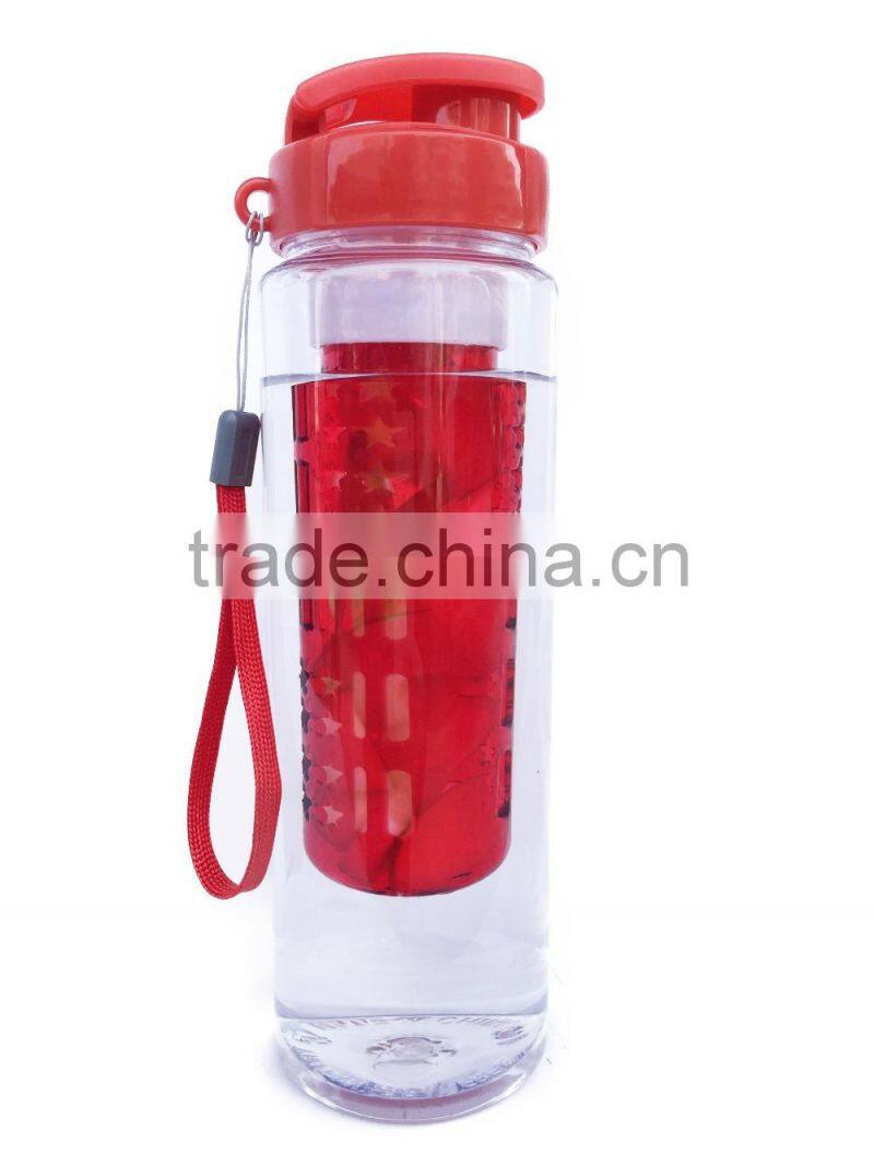 Tritan ,High Quality plastic infuser water bottle