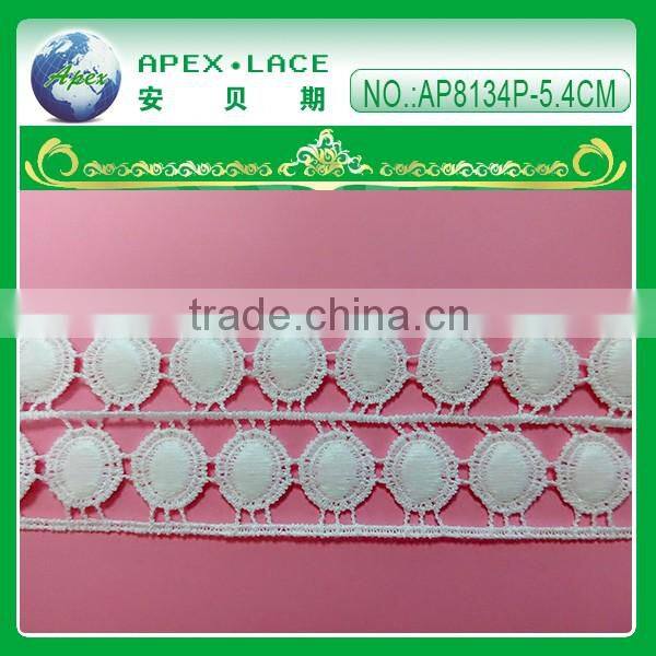 Polyester/milk silk lace trim AP8133P