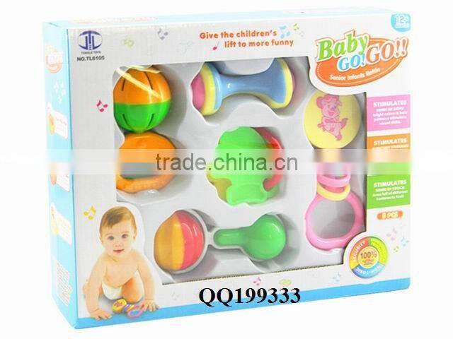 Lovely plastic baby toy rattle