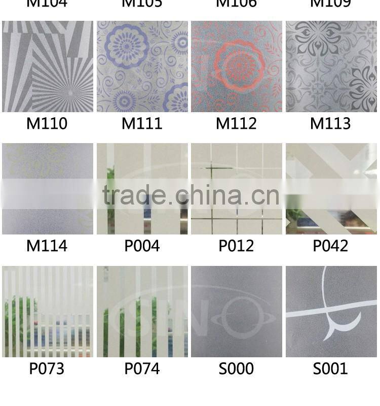 BL36 Best Price Window Decoration Vinyl Type 3D Glass Film
