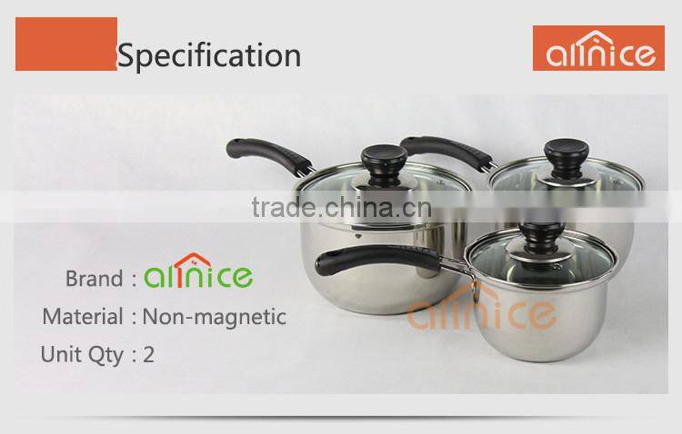 china wholesale small kitchen appliances normal design sauce pot with full size 16/18/20cm perfectly for gifts