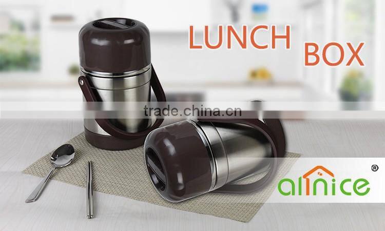 Sealed Stainless Steel Lunch Box Double Insulation Food Vacuum Lunch box/ Thermos Food Jar Lunch Pot