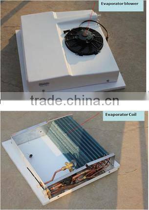 China 12 volt roof mounted refrigeration unit for van