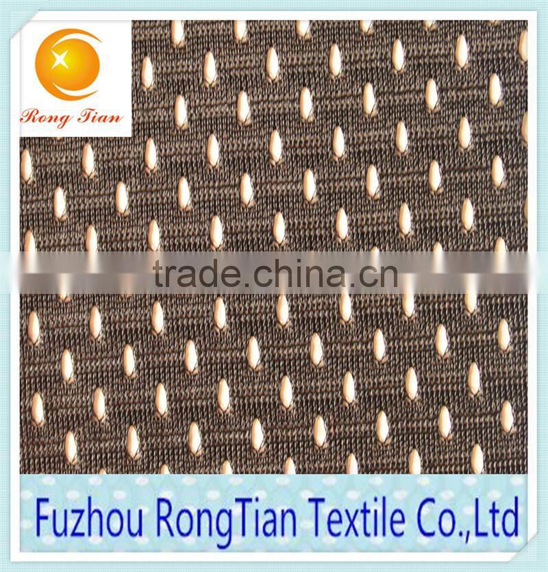 Warp polyester hole mesh football jersery fabric
