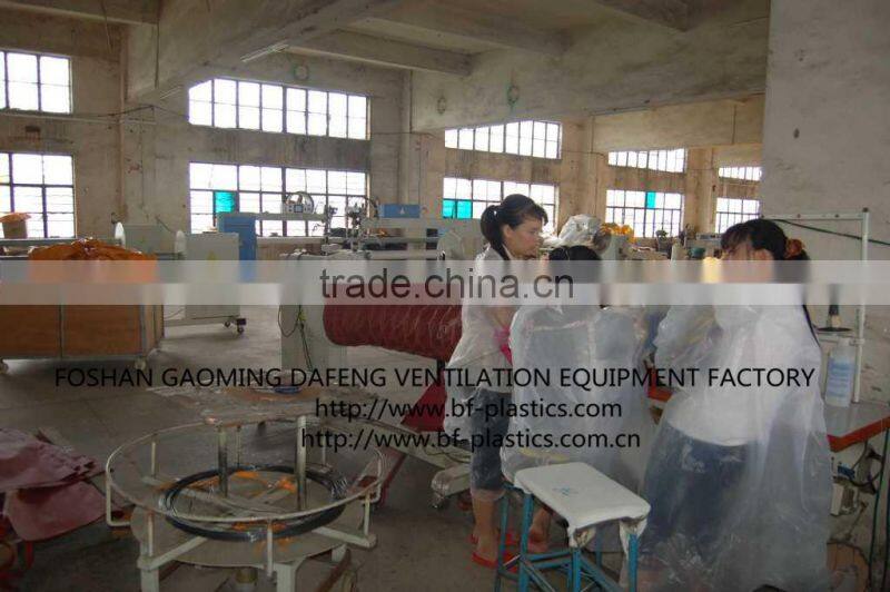 800Celsius layflat ventilation reducing heater duct in red