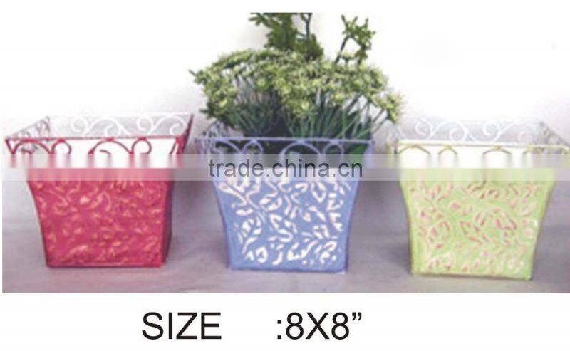 Iron garden decoration planter pot