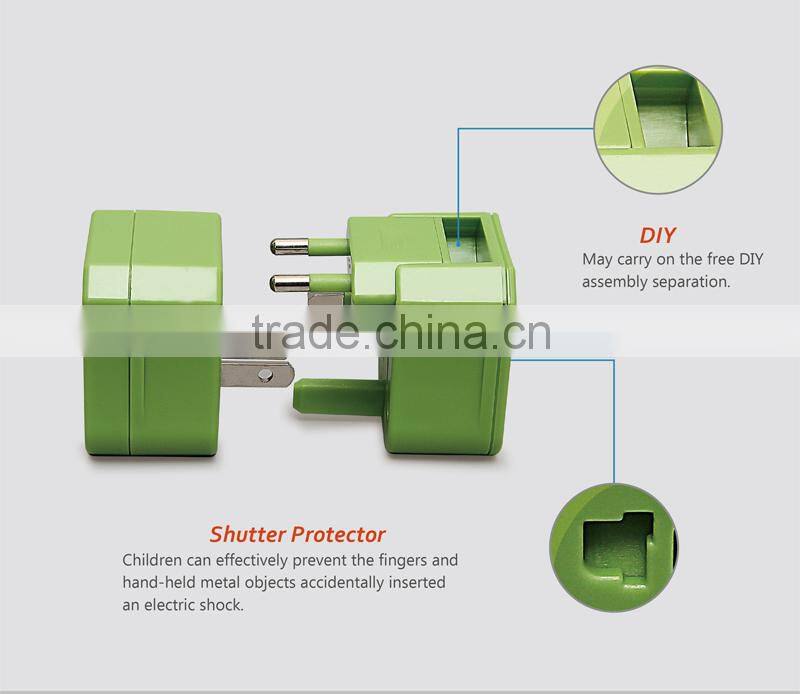 2016 Best Selling Pomotional Multi Electrical Travel Adapter Plug with CE ROHS