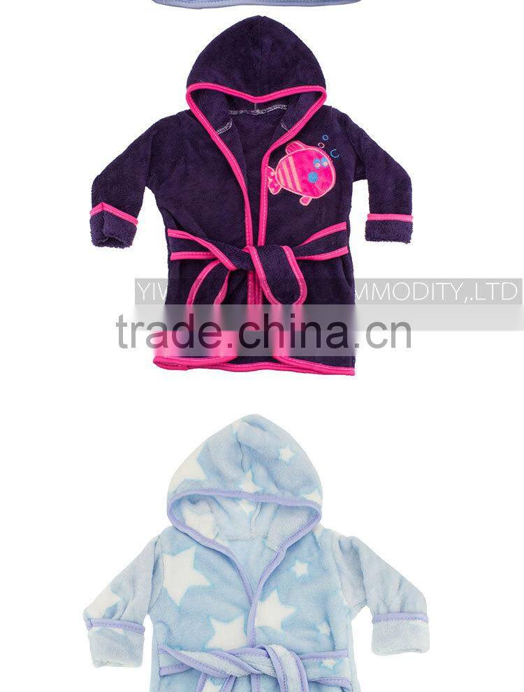 soft cute baby bathrobe hotel children bathrobe organic bathrobes