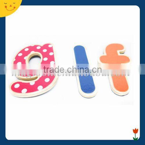 Custom shape Wooden words fridge magnet for decoration