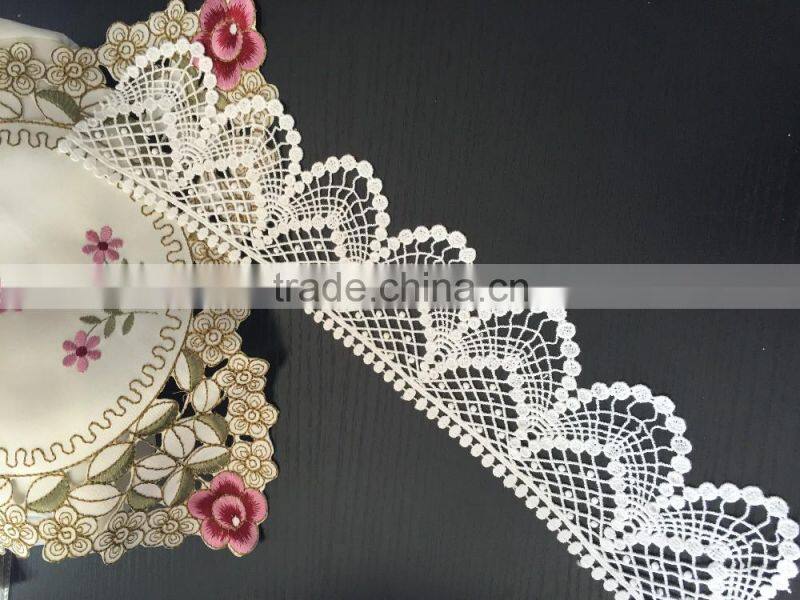 100% cotton Water soluble lace