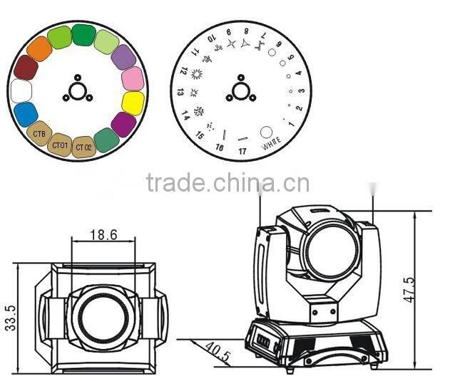 high quality Colorful beam 5r 200w touch screen