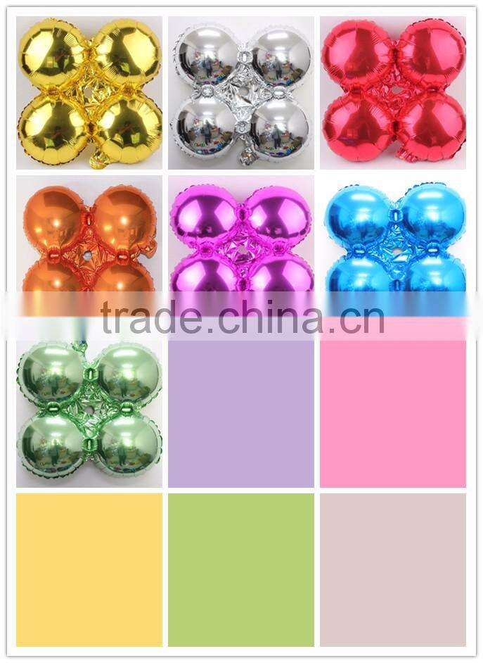 wholesale 75cm/36 inch Large size heart shaped pure color foil balloon, metallic plain foil baloon