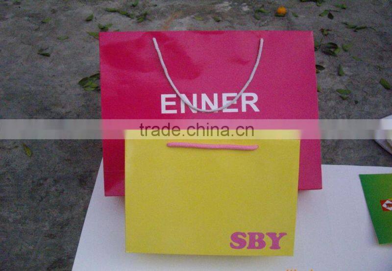 custom made Art Paper handmade cute paper gift Bag design