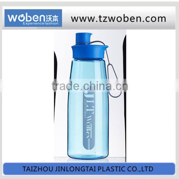 China wholesale plastic water bottles with one color logo