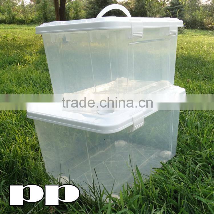 white plastic storage box