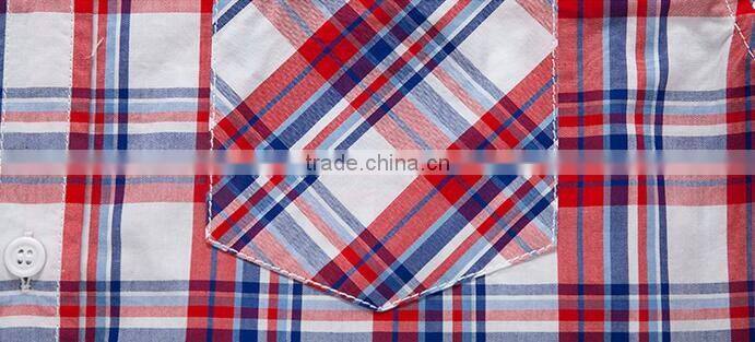 High quality men shirts pattern cotton plaids poplin men designer check latest new model shirts