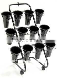 meta foldable flower display rack