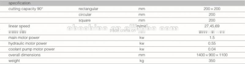 OHA Brand HAJ-200A Metal Sawing Machine, Metal Band Saw Machine