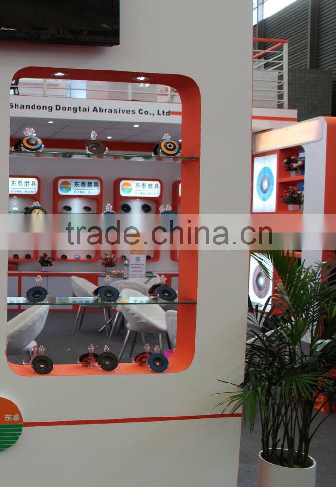 4'' 100*16 sharp Ceramic Flap Disc used on angle grinder to polish steel and stainless stell pipe