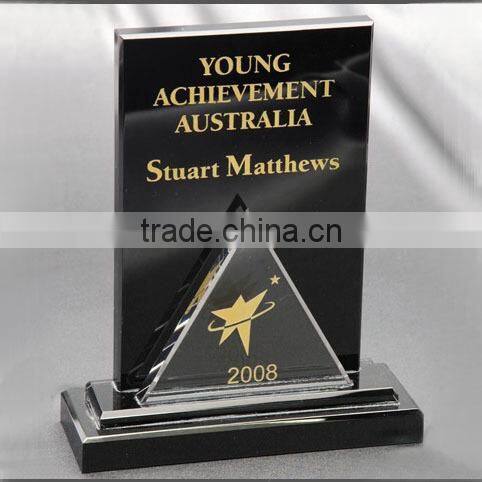 high quality crystal award plaque office gift
