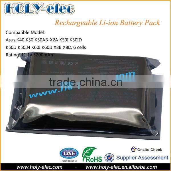 2015 New Condition 11.1V Li-ion Rechargeable Batteries A32-F82 A32-F52 For ASUS F82 K40 K50 K40AE K61 Pro79 X87 X70IJ