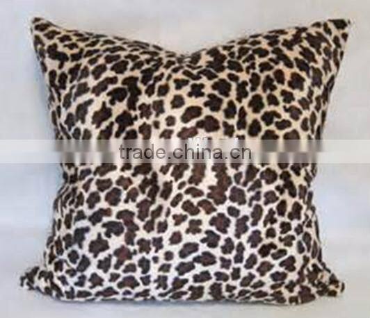 printed leopard pillows/faux fur pillow covers/fashion luxury pillows