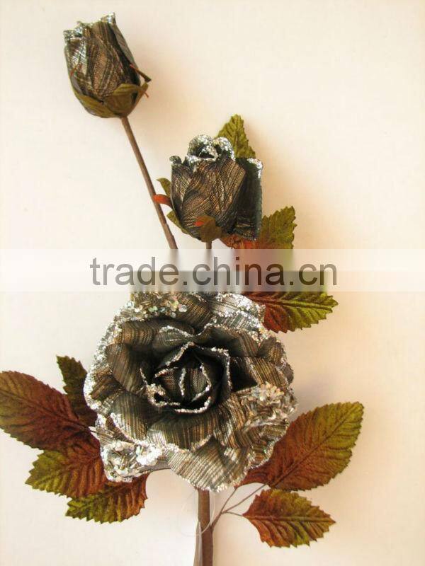 2011 NEW Artificial Flowers Artificial Fruits 23" Artificial Rose Spray
