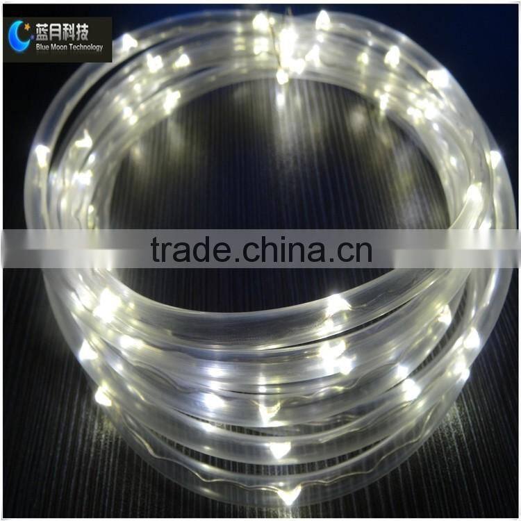 10m 100leds led pvc tube string light festival decorative with 3V power adapter