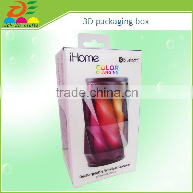 lovely pattern Lenticular 3D plastic pcakaging box for electronic products