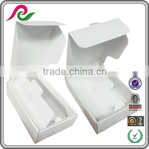 White paper box with foil white coated paper box packaging