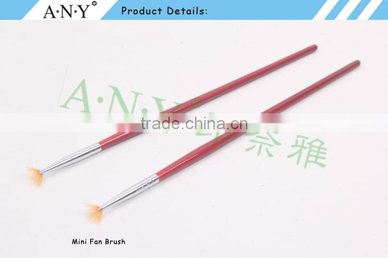 ANY Nail Art Care Design Cheap Wood Handle UV Gel Nail Brush for Single Use