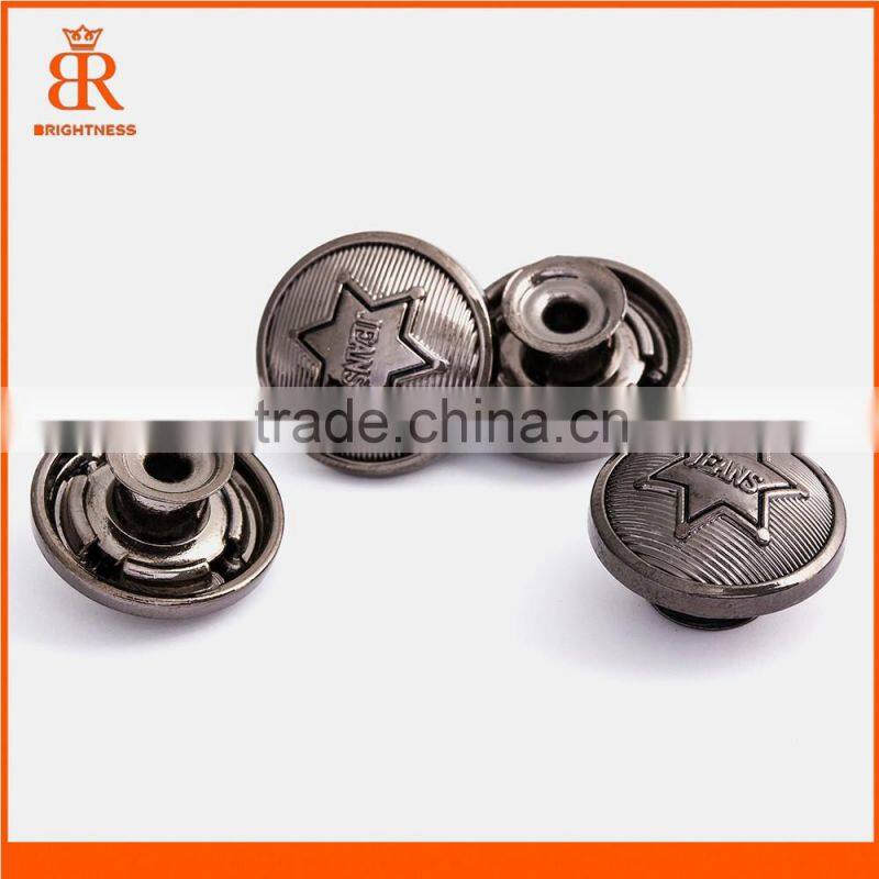 Jean jacket metal buttons metal coat buttons outerwear used clothing button