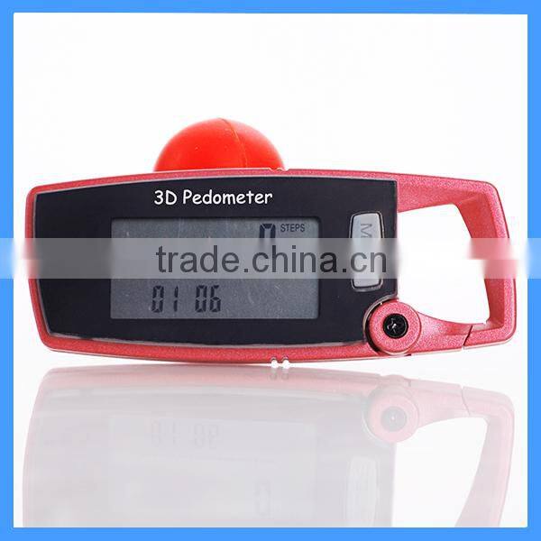 3D Sensor pedometer ,carabineer pedometer ,personal pedometer