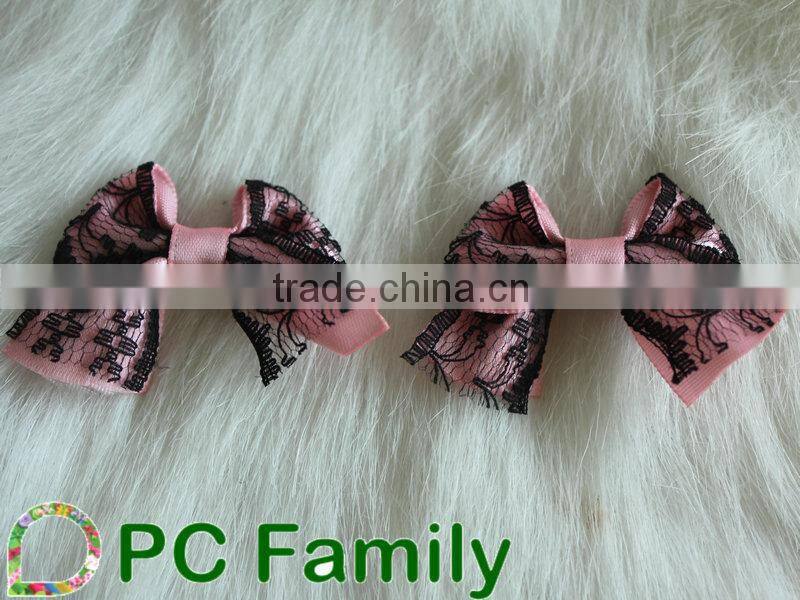 Wholesale 2015 boutique ribbon bow pre-made bow, handmade ribbon bow