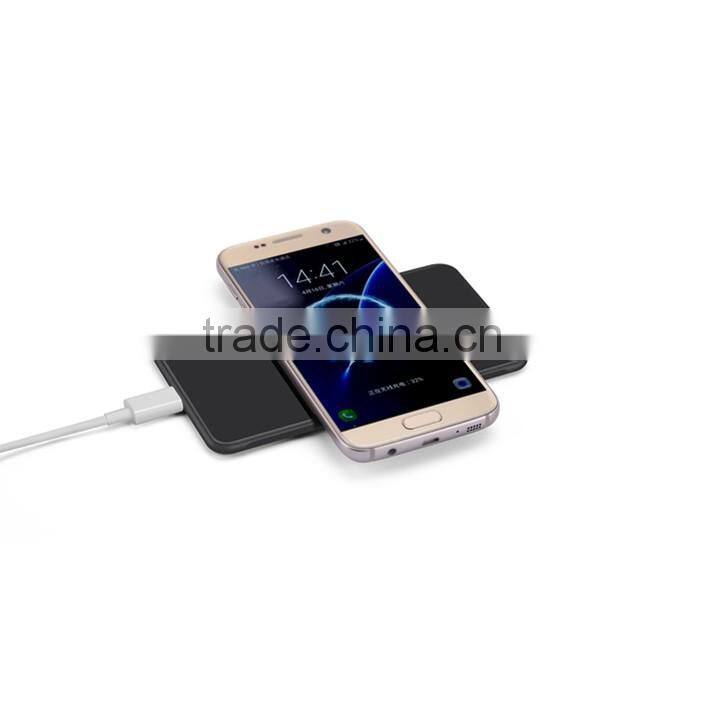 2016 new high efficiency universal qi standard fast wireless phone charger pad for Samsung S7/S7 edge