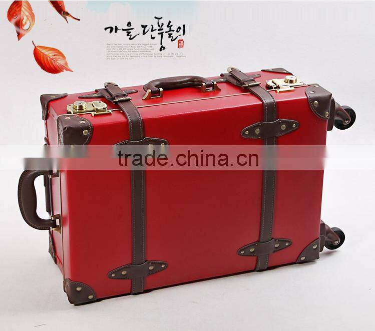 New Style Classic Vintage Suitcase With Spinner Wheels