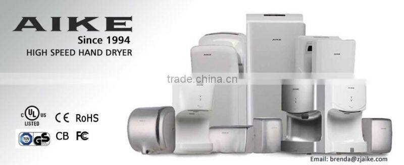 AIKE HAND DRYER AK2630 ABS Plastic Automatic Jet Air Hand Drier for bathroom