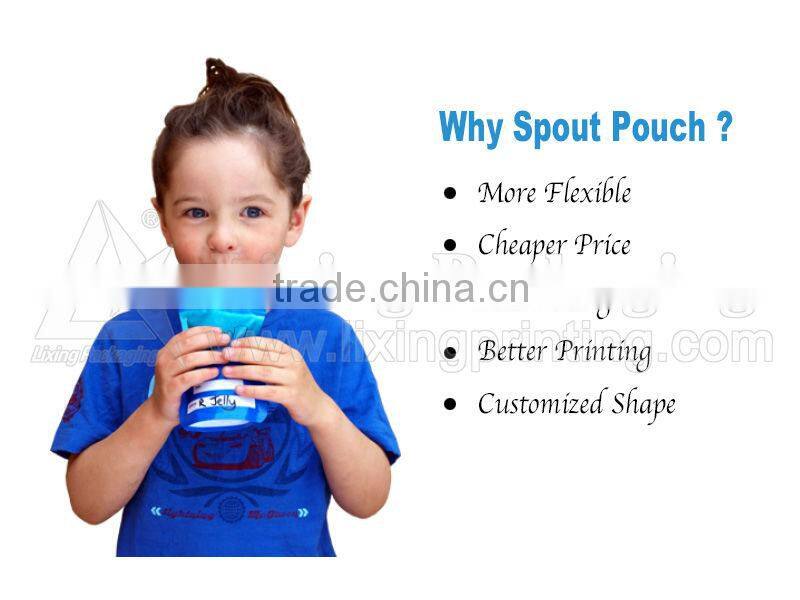 Leechee flavors drinks stand up pouch with spout