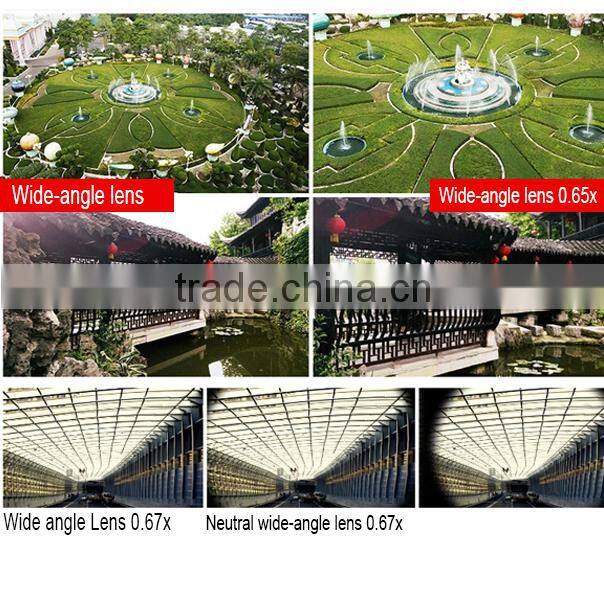 3-in-1 universal clip lens fisheye+macro+wide angle lens for Android and IOS cell phone