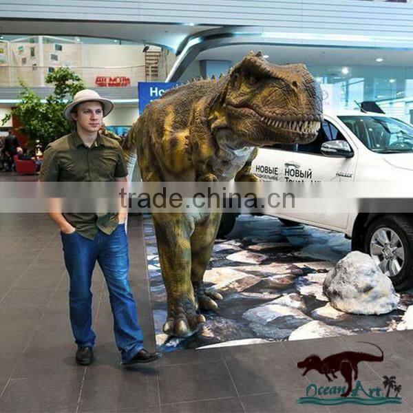 OA1131 Silicon Rubber Realistic Hidden Legs Dinosaur Costume