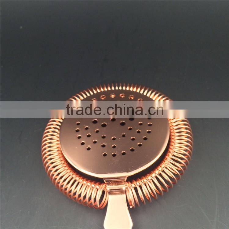 2016 new style smooth handle cocktail strainer,ice strainer,stainless steel ice strainer