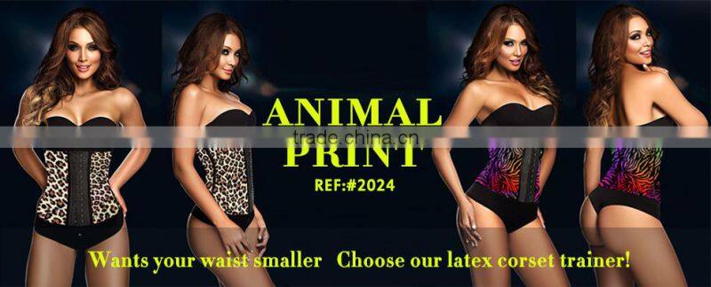 Sport Latex Rubber Waist Trainer Cincher Underbust Corset Body Shaper Shapewear