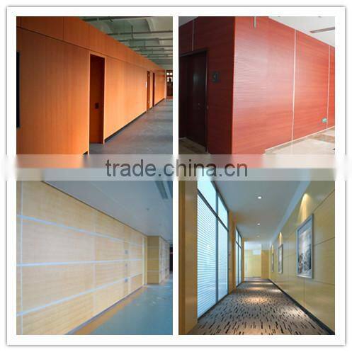New design and green pvc wooden perforated acoustic plate and panel