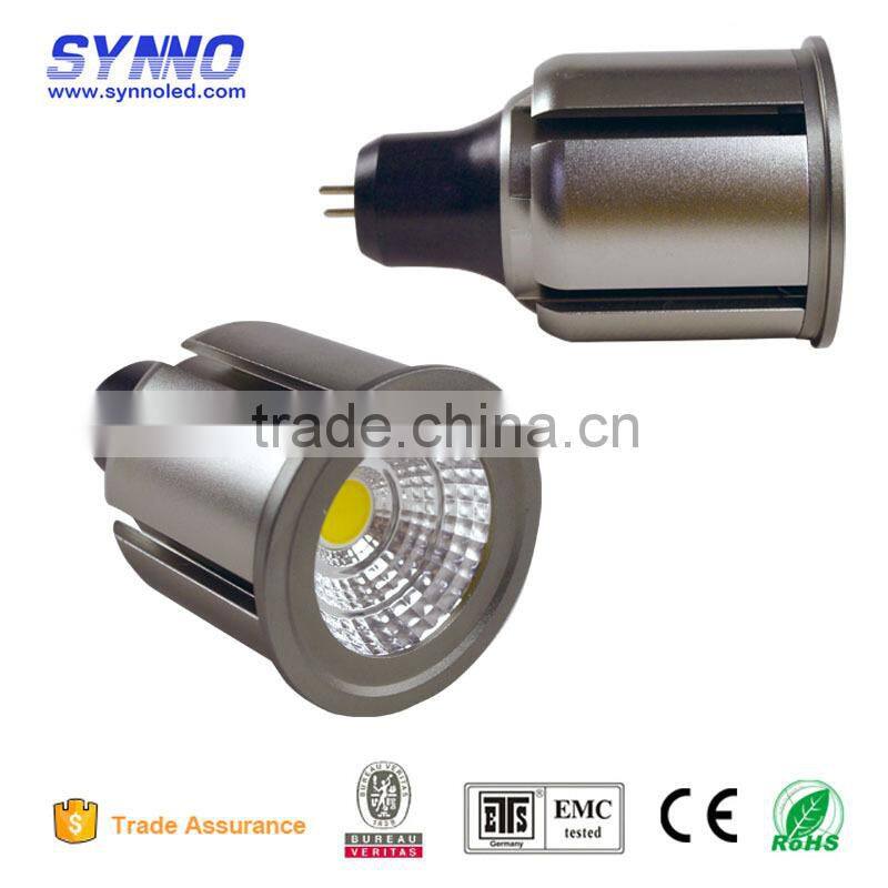 AC85V-265V gu10/mr16/e27 cob led spot light lamp ce rohs 5W